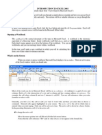 Introduction To Excel