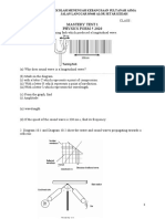 Physics Form 5 Mastery Test 1