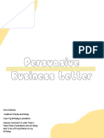 Persausive Business Letter 