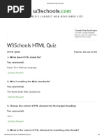 W3Schools HTML Quiz Test PDF