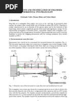 Experiments and CFD Simulation of Stratified Horizontal Two-Phase Flow