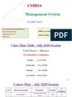 Database Management System: CSMI14