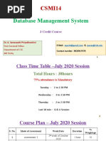 Database Management System: CSMI14