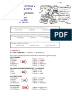 Prepositions Pays Villes PDF