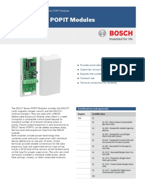 Details about   Bosch D9127U Popit Module