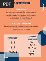 (BASIC MATH) Algebraic Expressions PDF