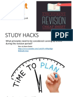Study Hacks: What Principles Need To Be Considered Running Up To and During The Revision Period?