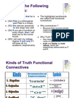 Truth Functional Connectives