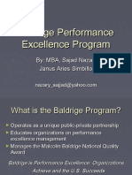 Baldrige Performance Excellence Program