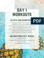 Day 1 Workouts: Glutes and Hamstrings