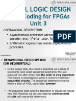 Digital Logic Design: VHDL Coding For Fpgas Unit 3