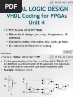 Digital Logic Design: VHDL Coding For Fpgas Unit 4