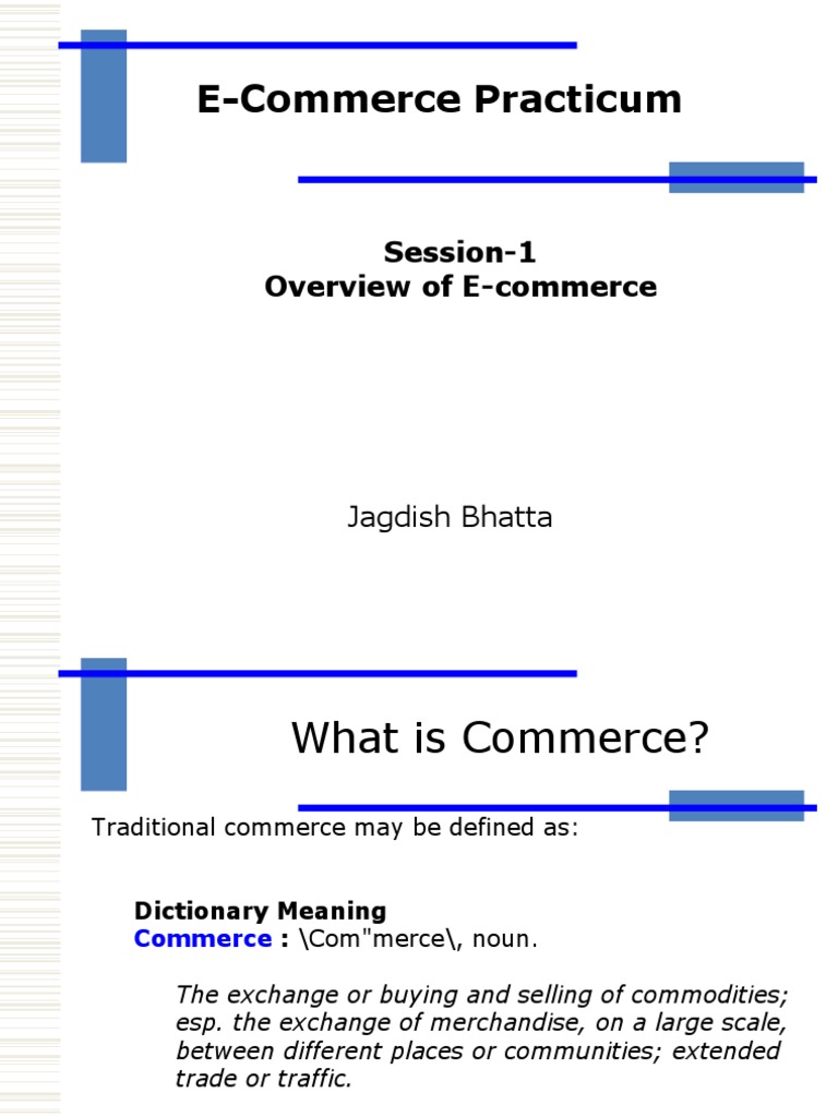 Session 1 Introduction | PDF | Electronic Business | E Commerce