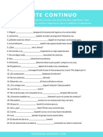 Ejercicios Presente Continuo PDF