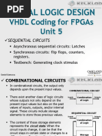 Digital Logic Design: VHDL Coding For Fpgas Unit 5