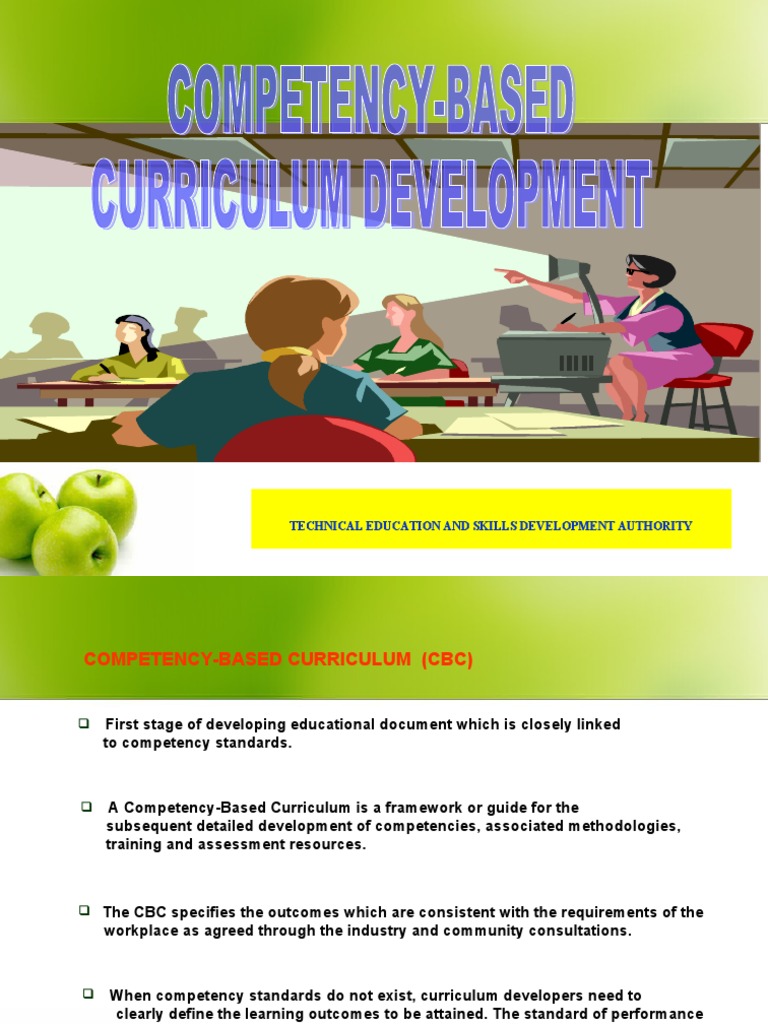 TESDA Competency-Based Curriculum Presentation | PDF | Competence ...