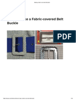 Making A Fabric-Covered Belt Buckle