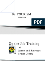 On the Job Training at Jaunts and Journeys Travel