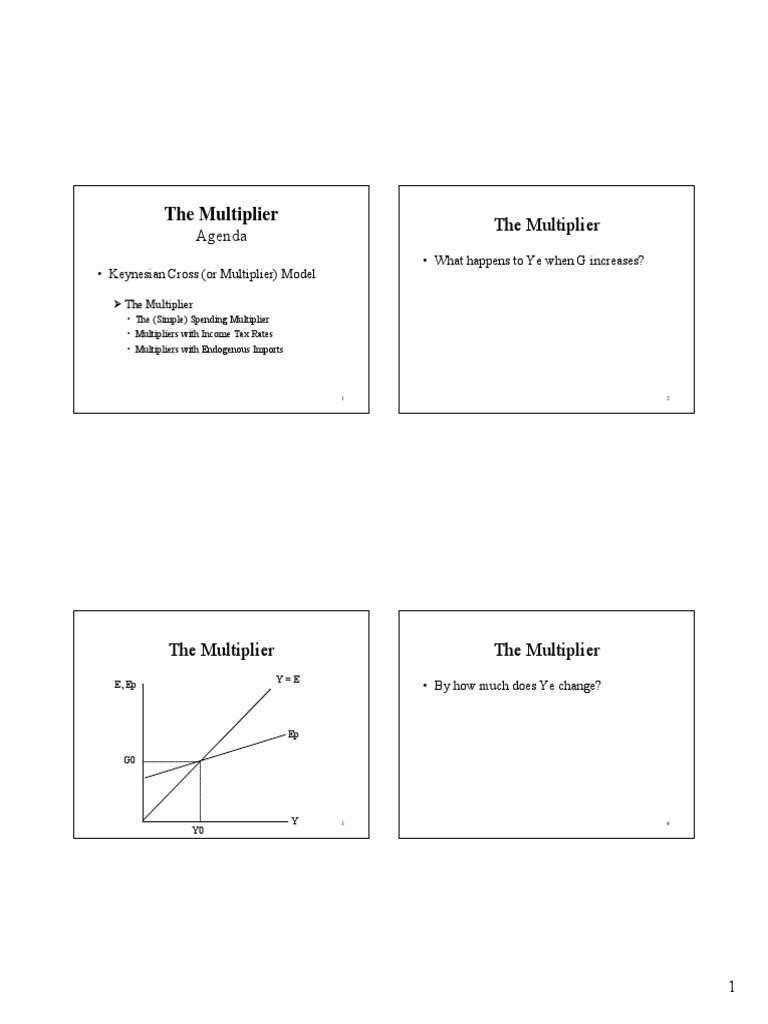 Multiplier Pdf Pdf Fiscal Multiplier Multiplier Economics