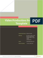 Video Production Proposal Template: Authorized Name Address