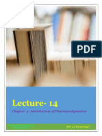 Lecture-14: Chapter - 3: Introduction of Pharmacodynamics