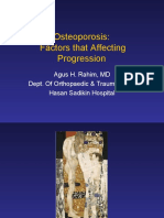 Osteoporosis: Factors That Affecting Progression