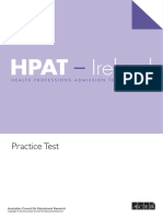 Hpat Ireland Practice Test PDF