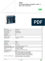 Product Datasheet: Circuit Breaker Masterpact NW32H2 - 3200 A - 3 Poles - Fixed - W/o Trip Unit