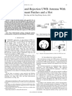 An Improved Band-Rejection UWB Antenna With