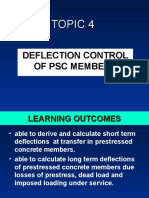 Deflection Control of PSC Members