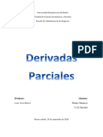 DERIVADAS PARCIALES DE PRIMER Y SEGUNDO ORDEN
