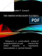 MODULE 5 LESSON 2 THE ORDER OF RELIGION IN ETHICSS-1