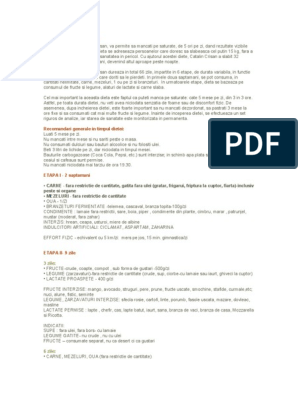 Dieta catalin crisan pdf, Micul Dejun Si Dieta Cu 5 Mese Pe Zi PDF