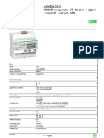 Product data sheet for iEM3255 energy meter