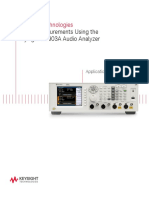 SINAD Measurements Using The Keysight U8903A Audio Analyzer