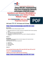 2020 Braindump2go New 350-401 PDF and 350-401 VCE Dumps Free Share