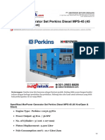 MorPower Generator Set Perkins Diesel MPS-45 45 KvaOpen Silent
