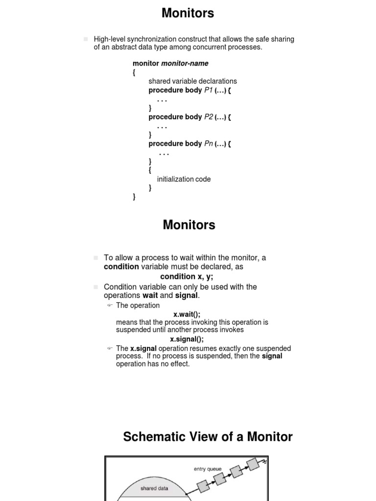 Understanding Monitors and Memory Management | PDF | Computer Memory | Data
