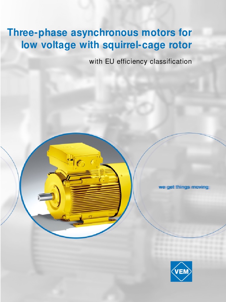 ThreePhase Asynchronous Motors For Low Voltage With SquirrelCage