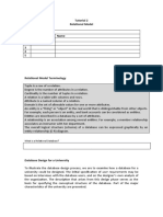 Tutorial 2 Relational Model No Group: Matrix # Name 1 2 3 4 5