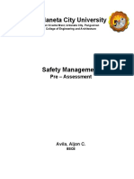 Pre-Assessment Safety Management