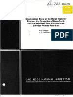 Metal Transfer Process for Extraction of RE