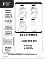 Download bandsaw manual by Patty Ulrich SN47811057 doc pdf