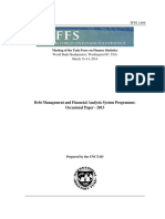 Debt Management and Financial Analysis System Programme: Occasional Paper - 2013