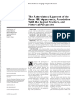 The Anterolateral Ligament of The Knee: MRI Appearance, Association With The Segond Fracture, and Historical Perspective