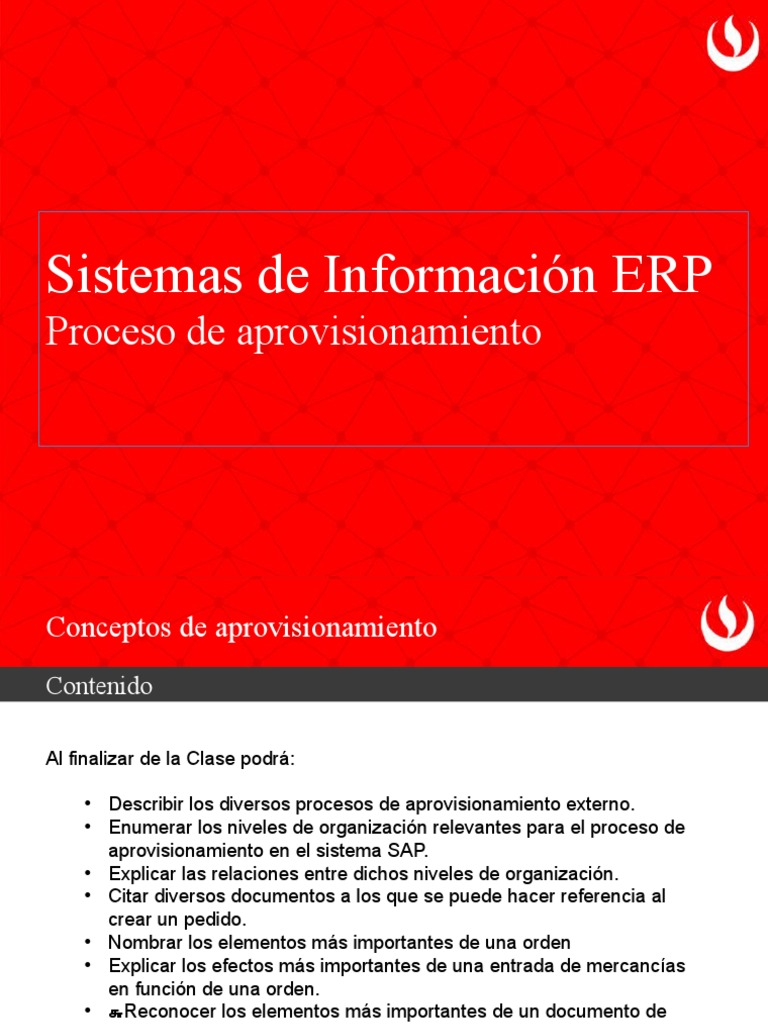 Procesos de Aprovisionamiento en SAP | PDF | Factura | Obtención