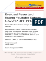 Evaluasi Peserta Di Ruang Youtube Satgas Covid19 DPP PPNI PDF