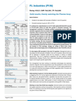 P.I. Industries (PI IN) : Q1FY21 Result Update