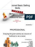 Professional Basic Selling Skills: Professional Salesman Professional Sales Call