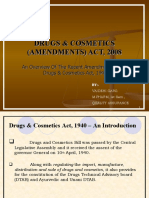 Drugs & Cosmetics (Amendments) Act, 2008